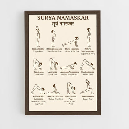 ap-yoga poses-1 cadre Bois foncé