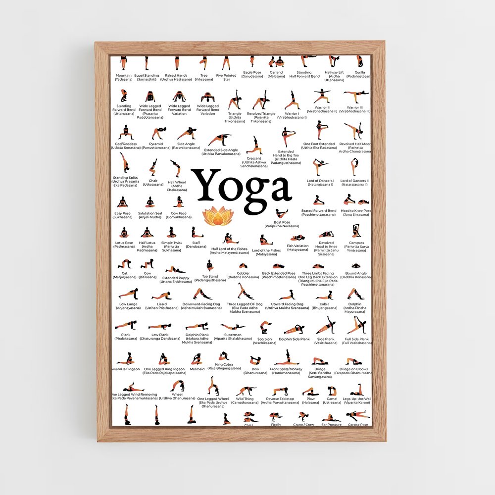 ap-yoga poses-4 cadre Bois clair