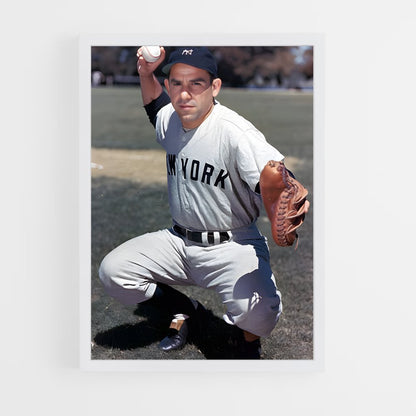 ap-yogi berra-1 cadre Blanc