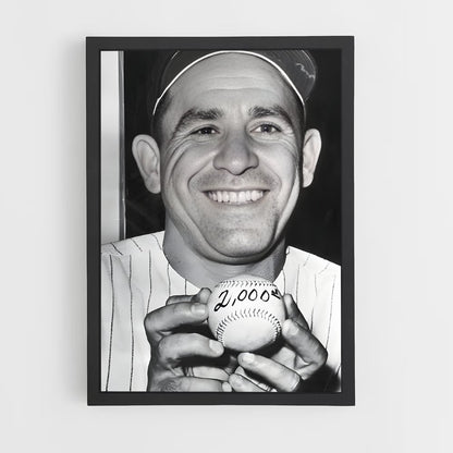 ap-yogi berra-3 cadre Noir