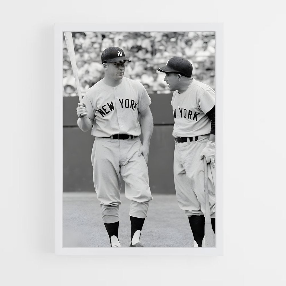 ap-yogi berra-4 cadre Blanc