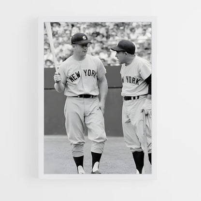 ap-yogi berra-4 cadre Blanc