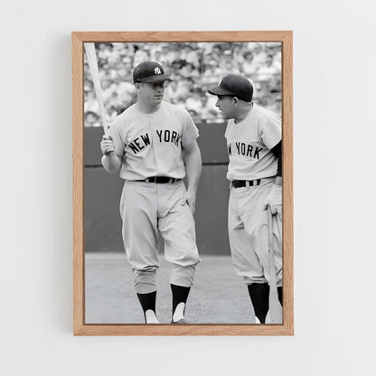 ap-yogi berra-4 cadre Bois clair