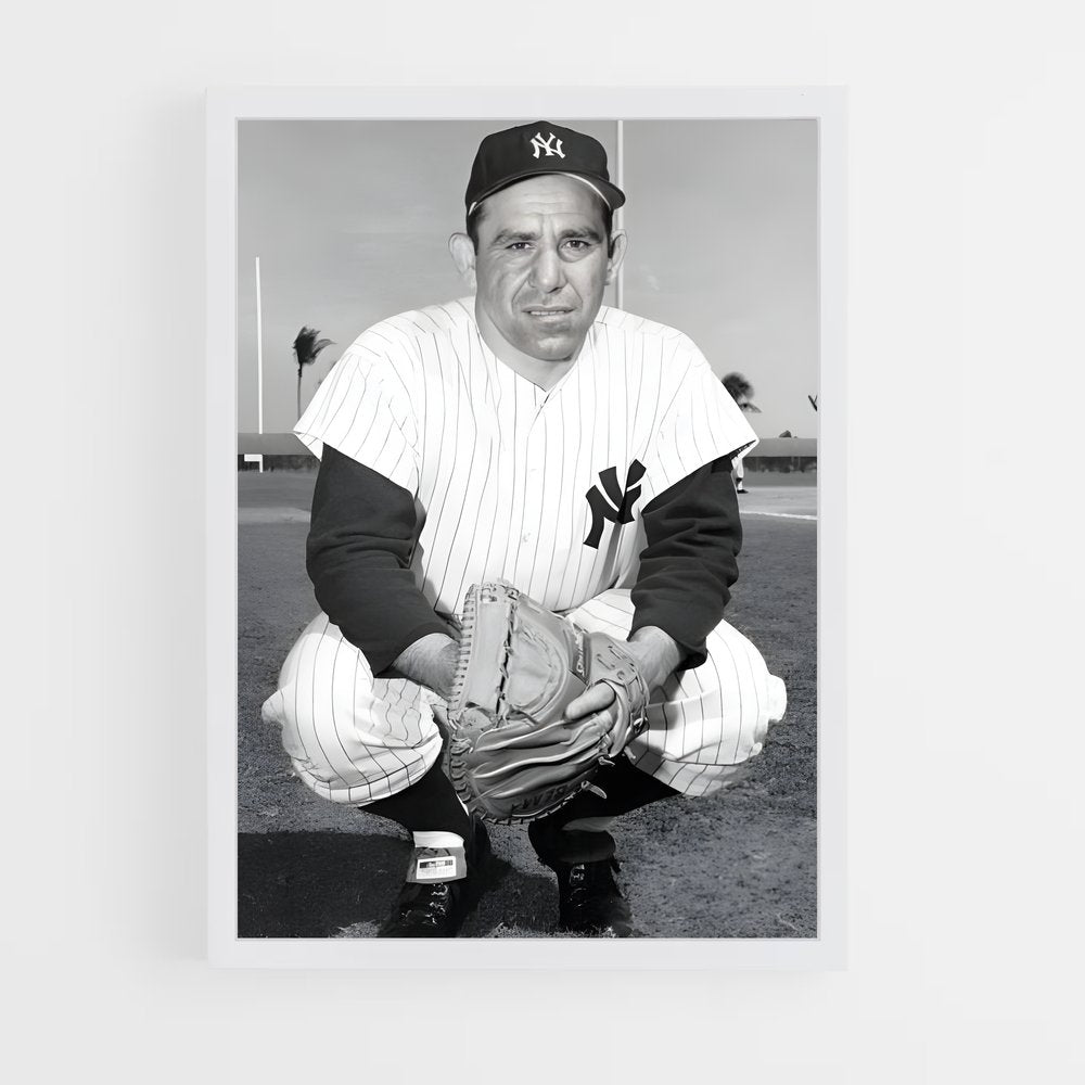 ap-yogi berra-5 cadre Blanc