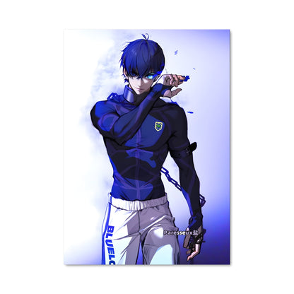 Poster Bleu de Combat