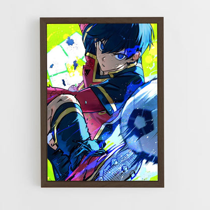 ap-yoichi isagi-2 cadre Bois foncé