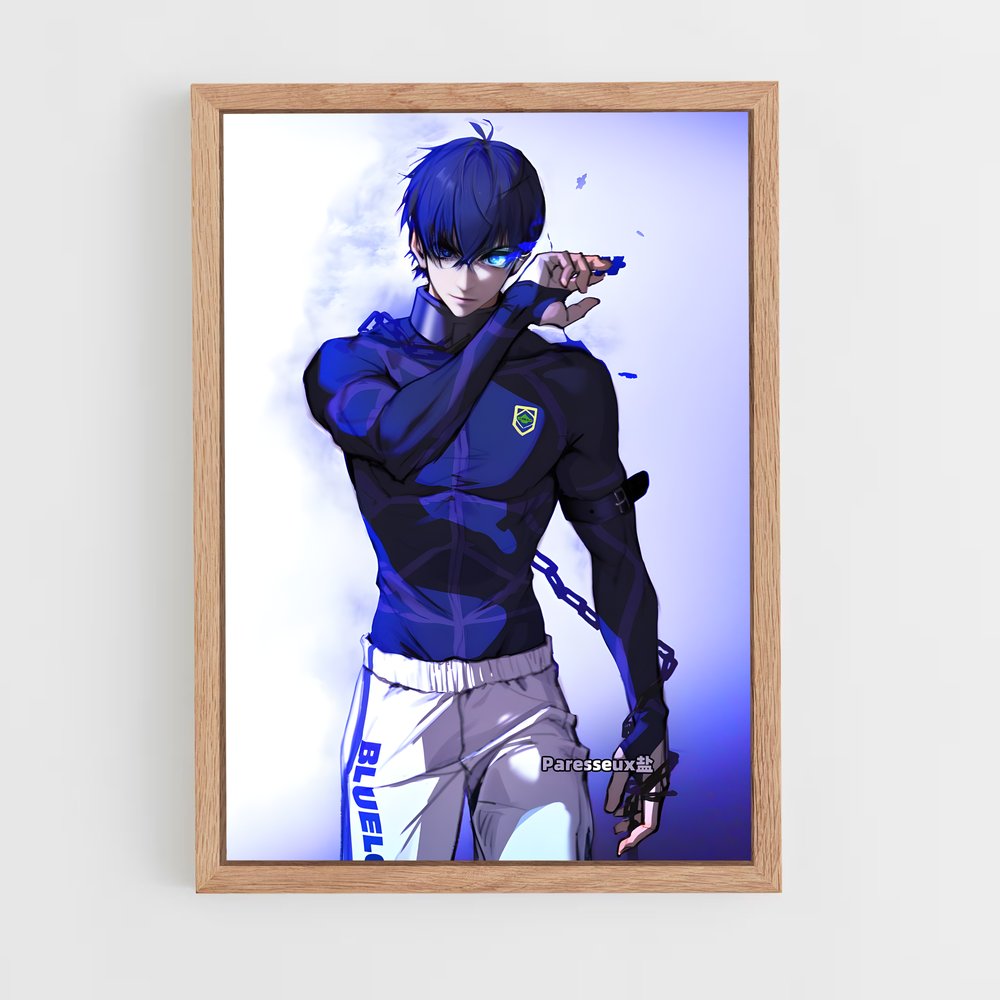 ap-yoichi isagi-4 cadre Bois clair