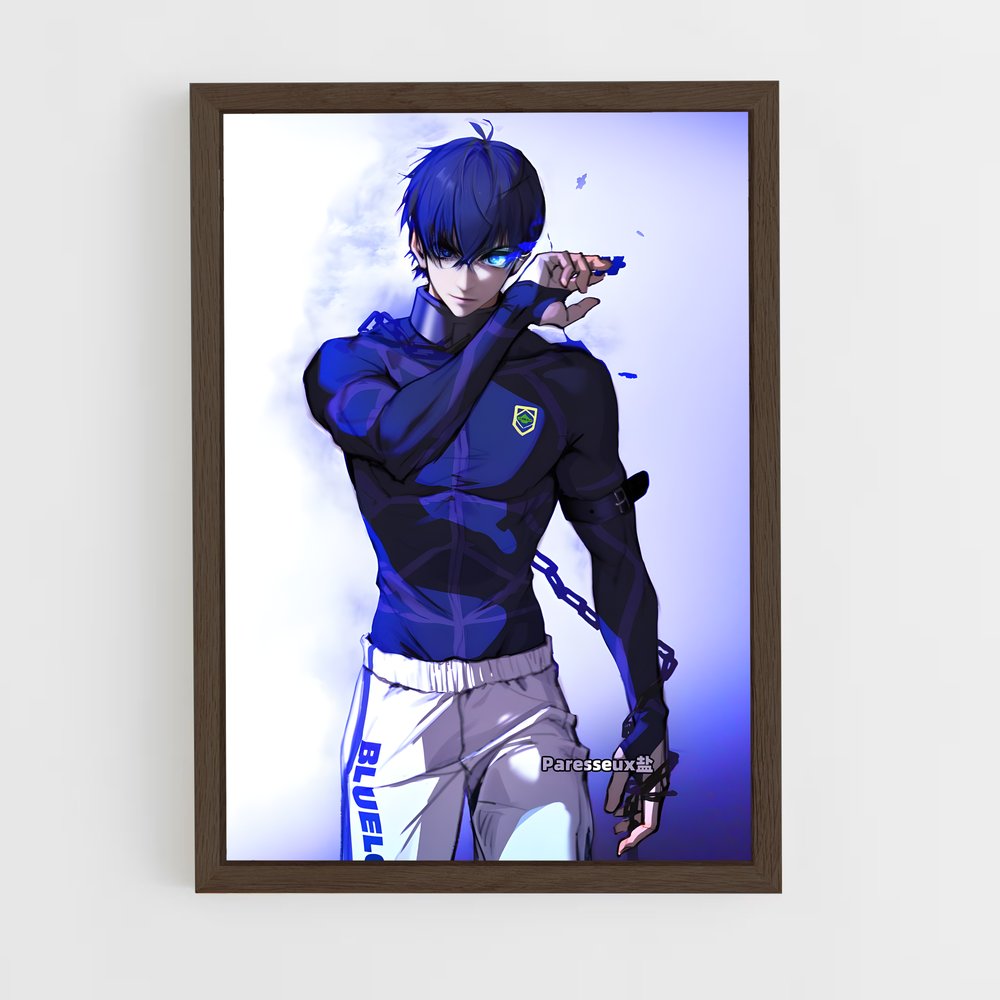 ap-yoichi isagi-4 cadre Bois foncé