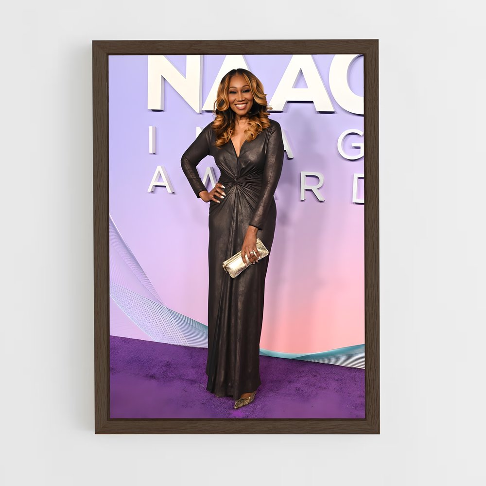ap-yolanda adams-1 cadre Bois foncé