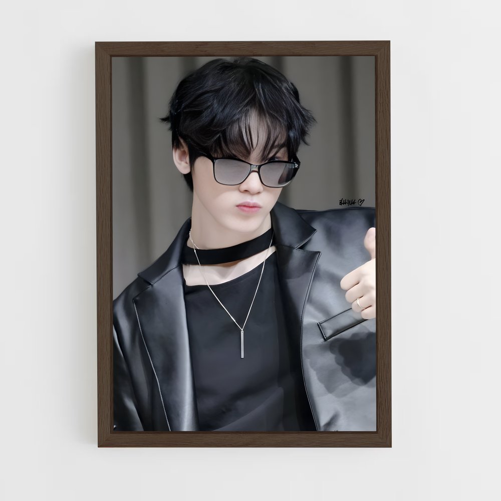 ap-yoon sanha-9 cadre Bois foncé