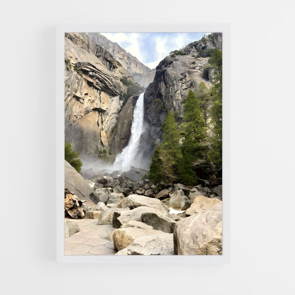 ap-yosemite falls-1 cadre Blanc
