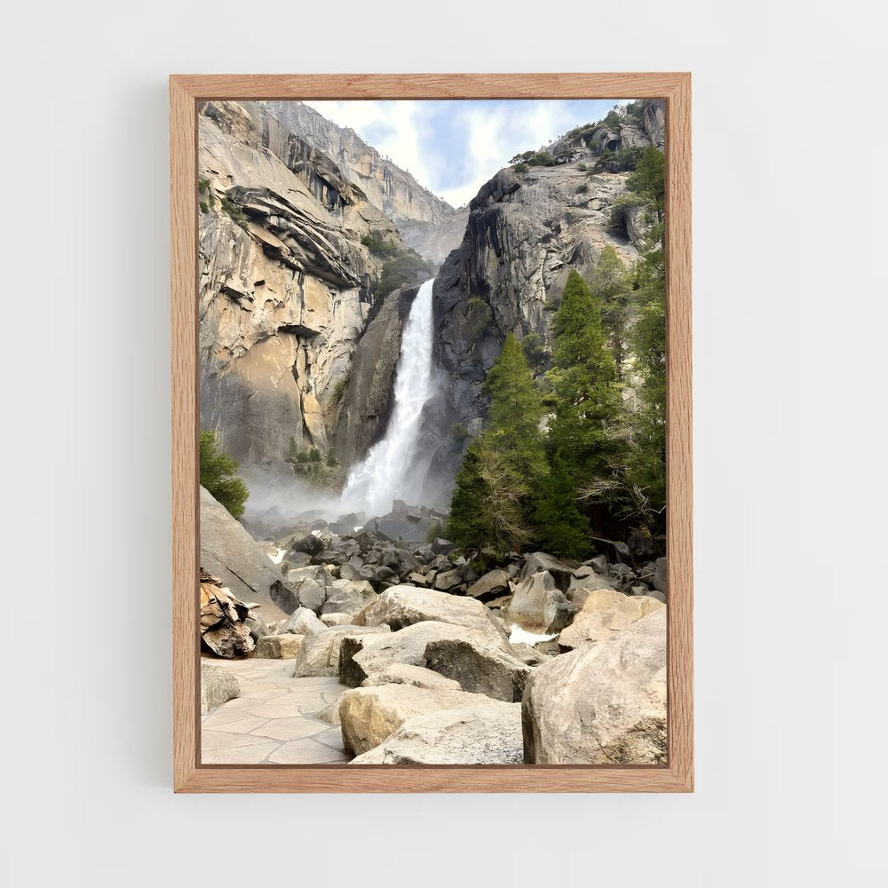 ap-yosemite falls-1 cadre Bois clair