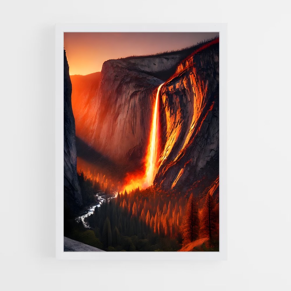 ap-yosemite falls-2 cadre Blanc
