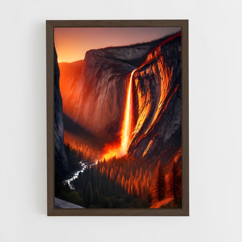 ap-yosemite falls-2 cadre Bois foncé