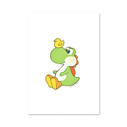 Poster Yoshi et son Canard Jaune