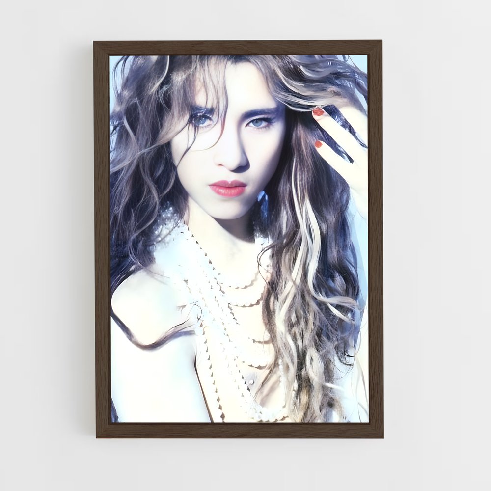 ap-yoshiki x japan-1 cadre Bois foncé
