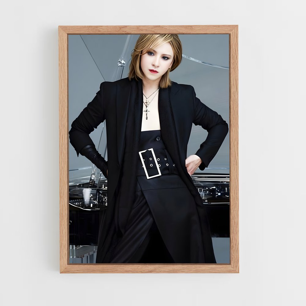 ap-yoshiki x japan-3 cadre Bois clair
