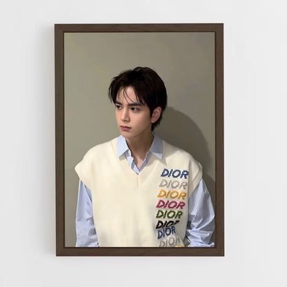 ap-younghoon-7 cadre Bois foncé