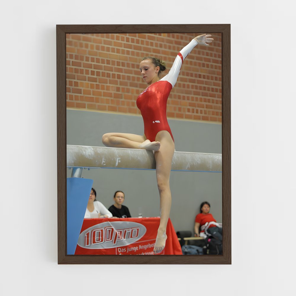 ap-youth olympics gymnastics-1 cadre Bois foncé