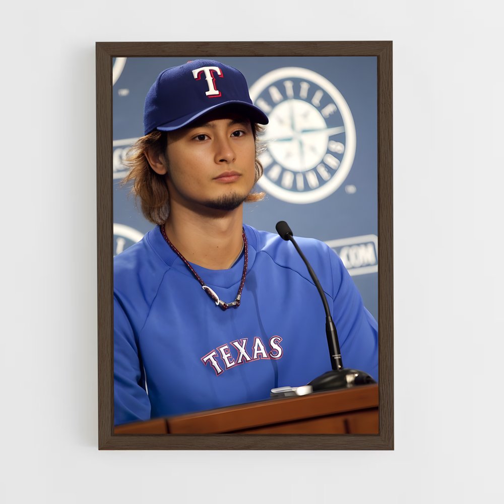ap-yu darvish-2 cadre Bois foncé