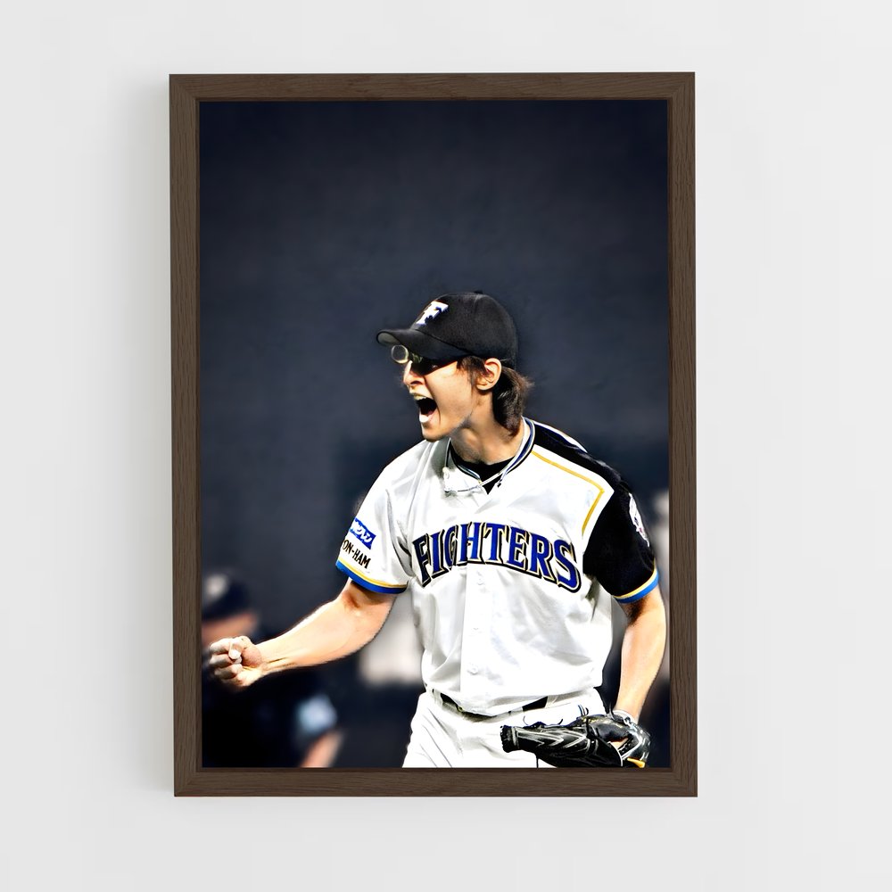 ap-yu darvish-3 cadre Bois foncé
