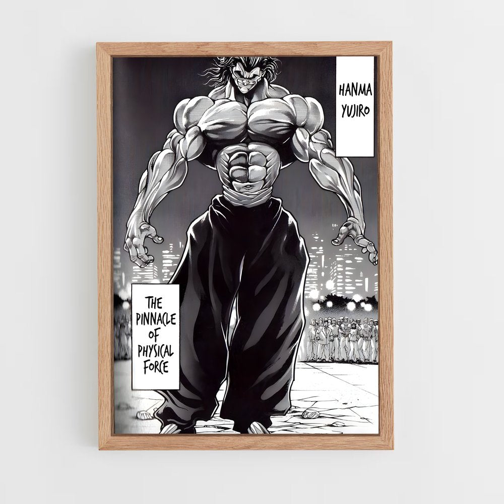 ap-yujiro hanma-1 cadre Bois clair