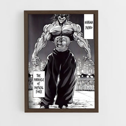 ap-yujiro hanma-1 cadre Bois foncé