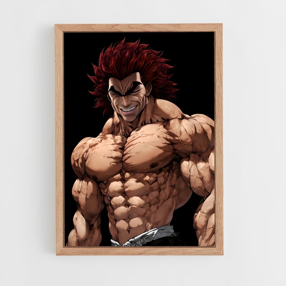 ap-yujiro hanma-2 cadre Bois clair