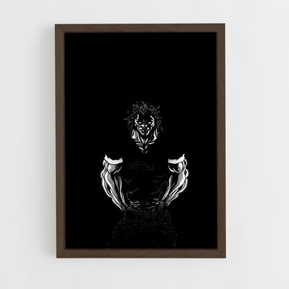 ap-yujiro hanma-6 cadre Bois foncé