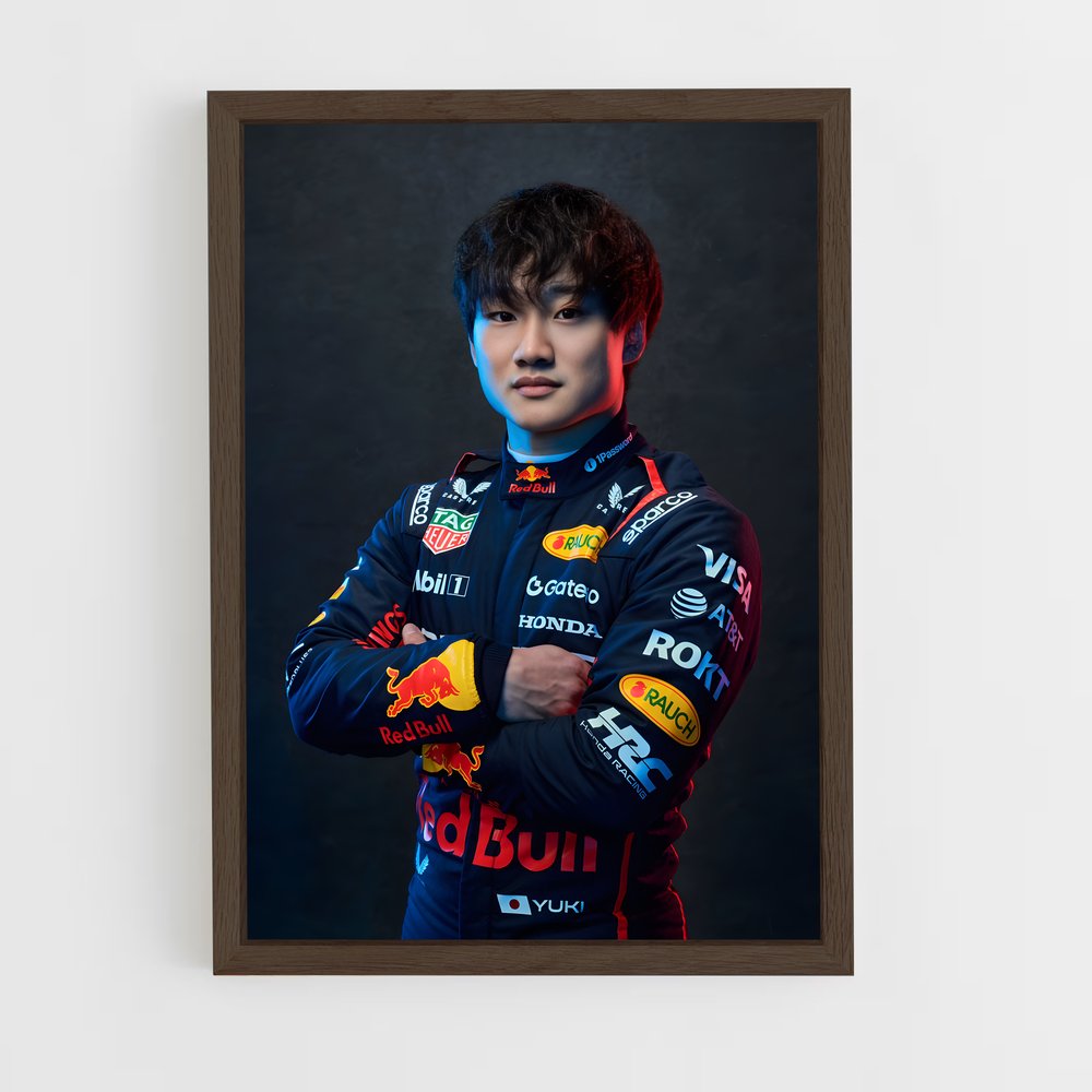ap-yuki tsunoda-4 cadre Bois foncé