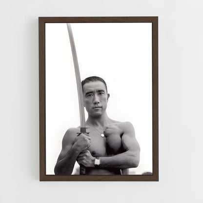 ap-yukio mishima-1 cadre Bois foncé