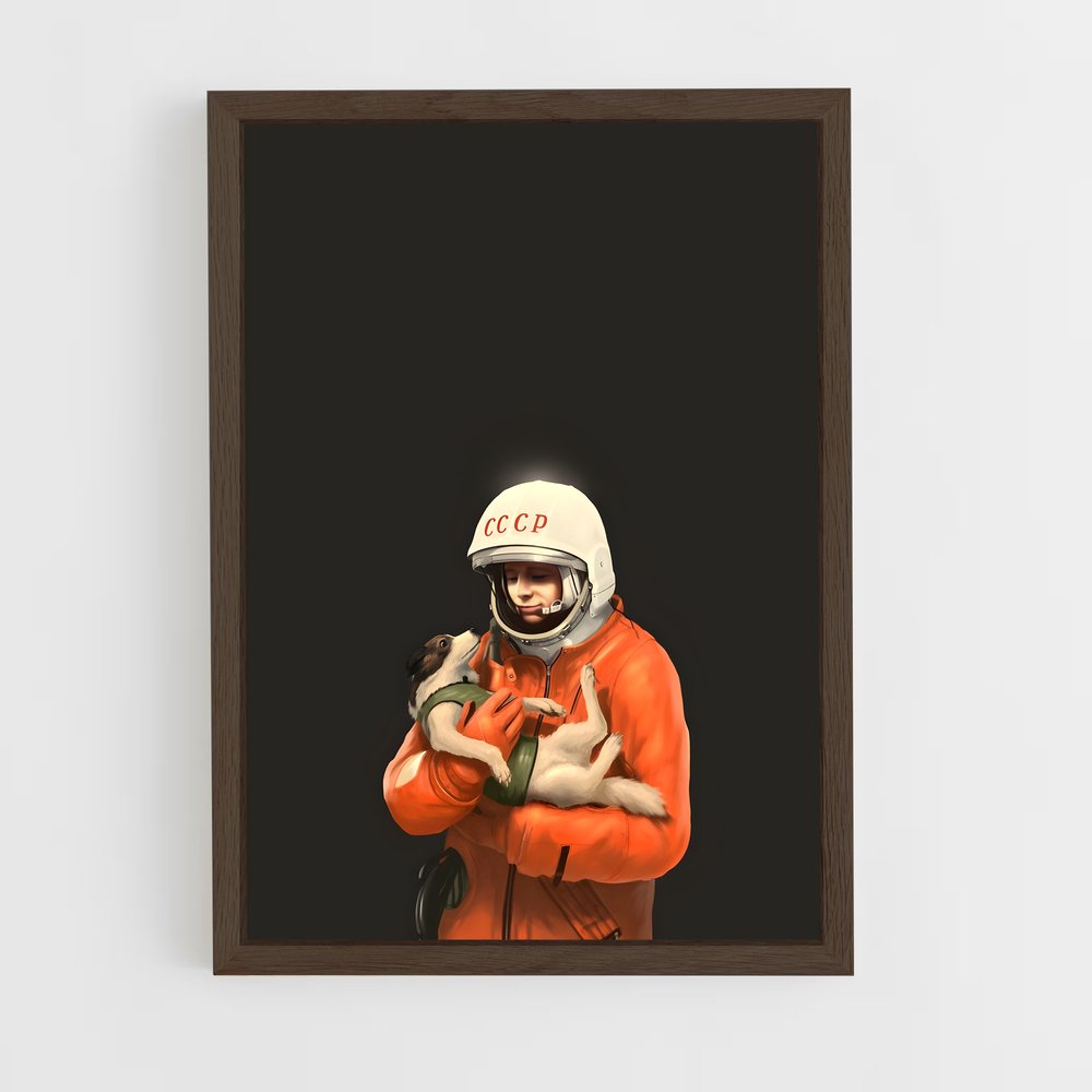 ap-yuri gagarin-3 cadre Bois foncé