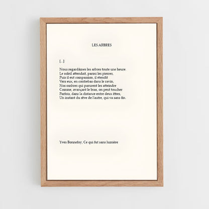 ap-yves bonnefoy-1 cadre Bois clair
