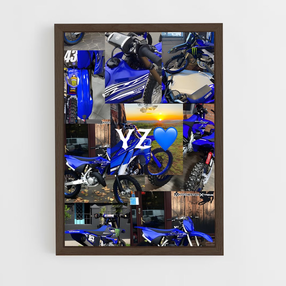 ap-yz125-3 cadre Bois foncé