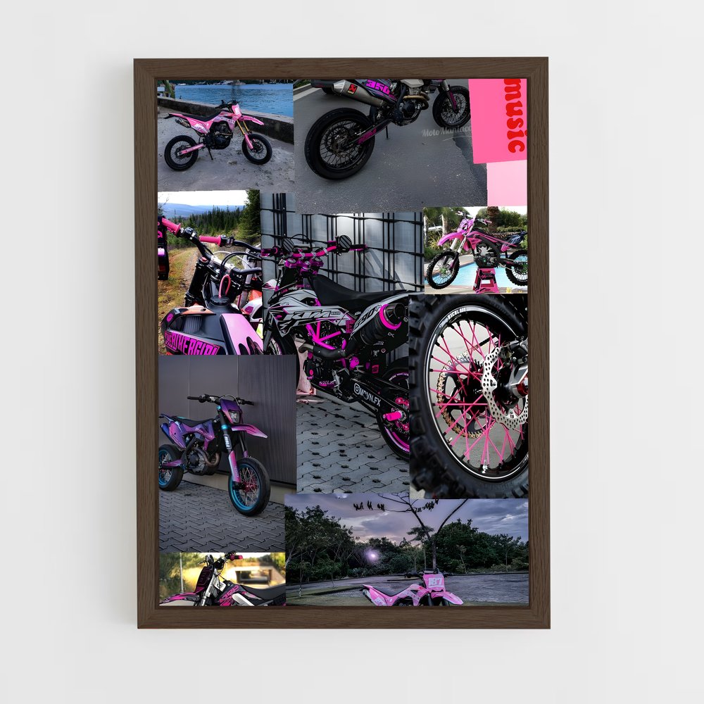ap-yz125-6 cadre Bois foncé
