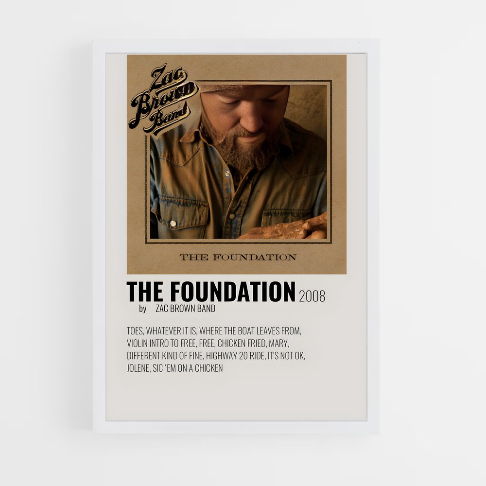 ap-zac brown band-3 cadre Blanc