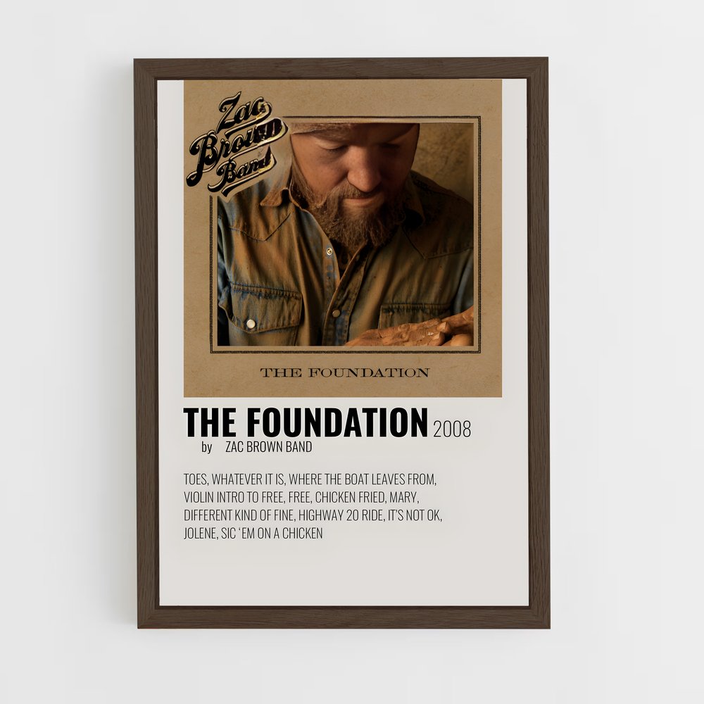ap-zac brown band-3 cadre Bois foncé