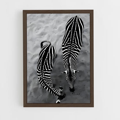 ap-zebra-4 cadre Bois foncé