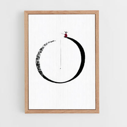 ap-zen circle enso-1 cadre Bois clair