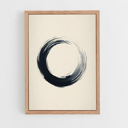 ap-zen circle enso-2 cadre Bois clair