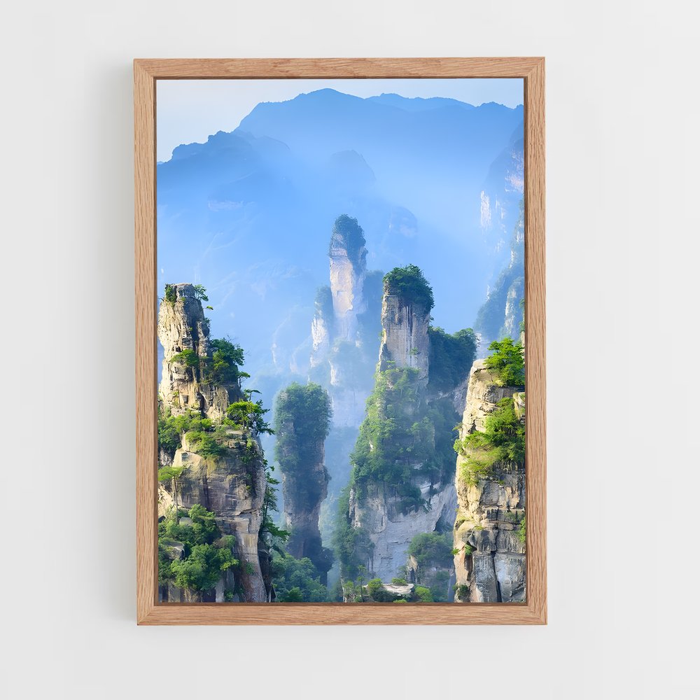 ap-zhangjiajie-3 cadre Bois clair