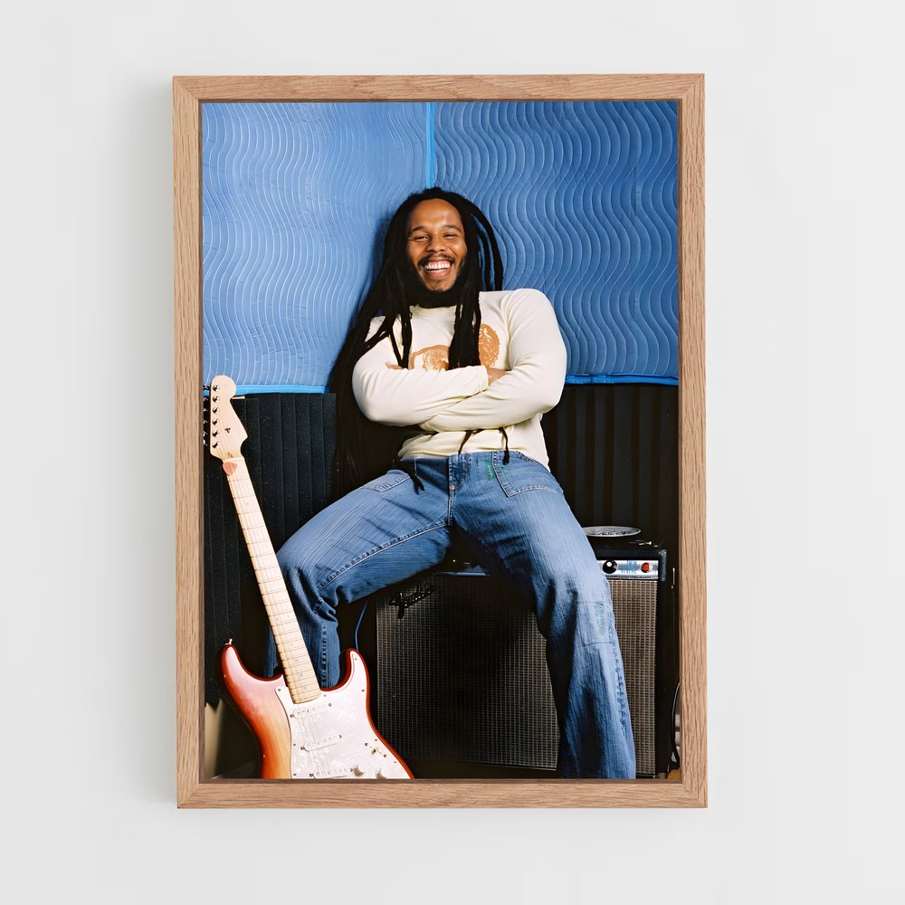 ap-ziggy marley-2 cadre Bois clair