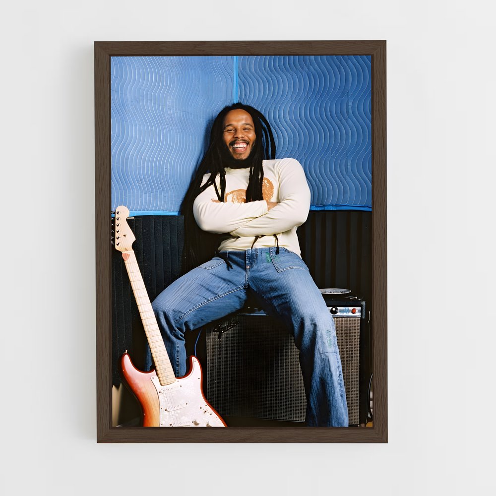 ap-ziggy marley-2 cadre Bois foncé