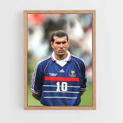 ap-zinedine zidane-3 cadre Bois clair