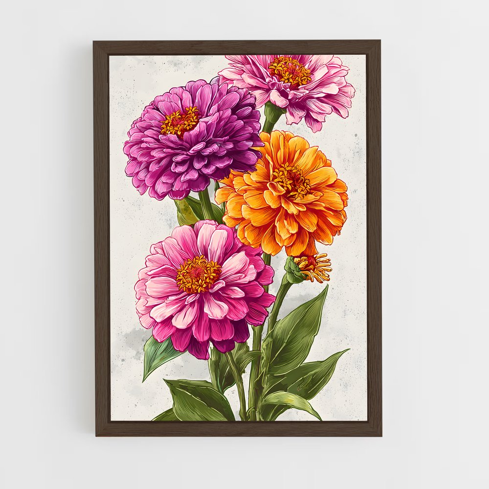 ap-zinnia-2 cadre Bois foncé