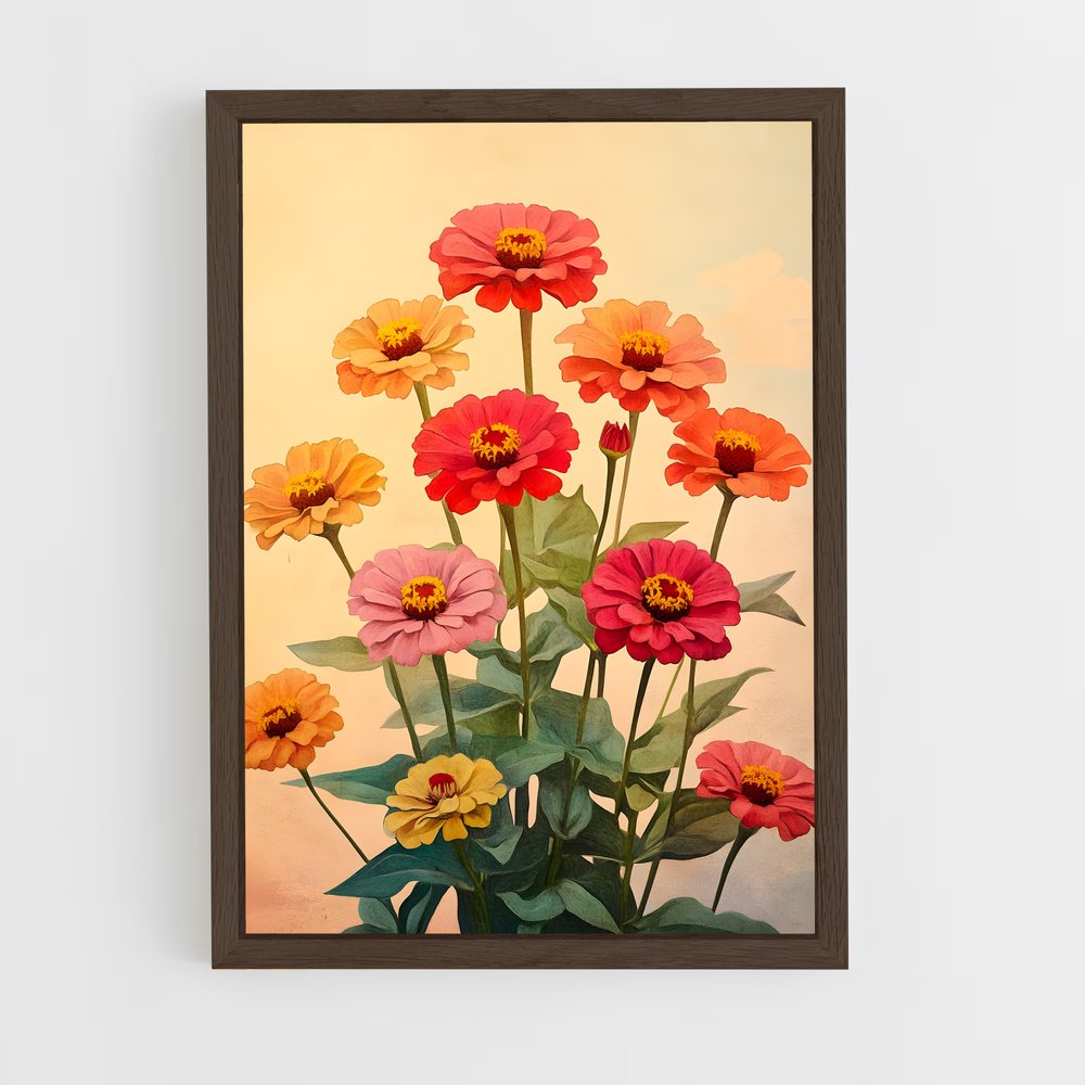 ap-zinnia-8 cadre Bois foncé