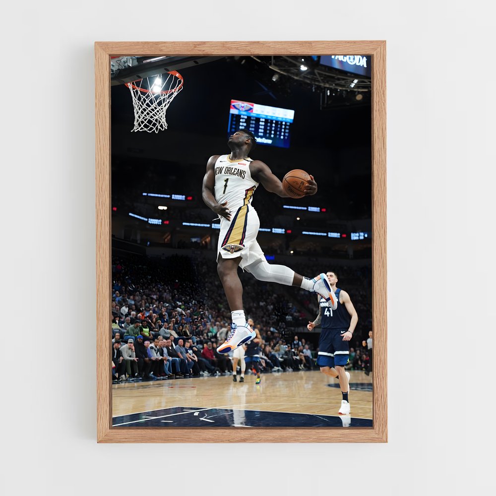 ap-zion williamson-1 cadre Bois clair