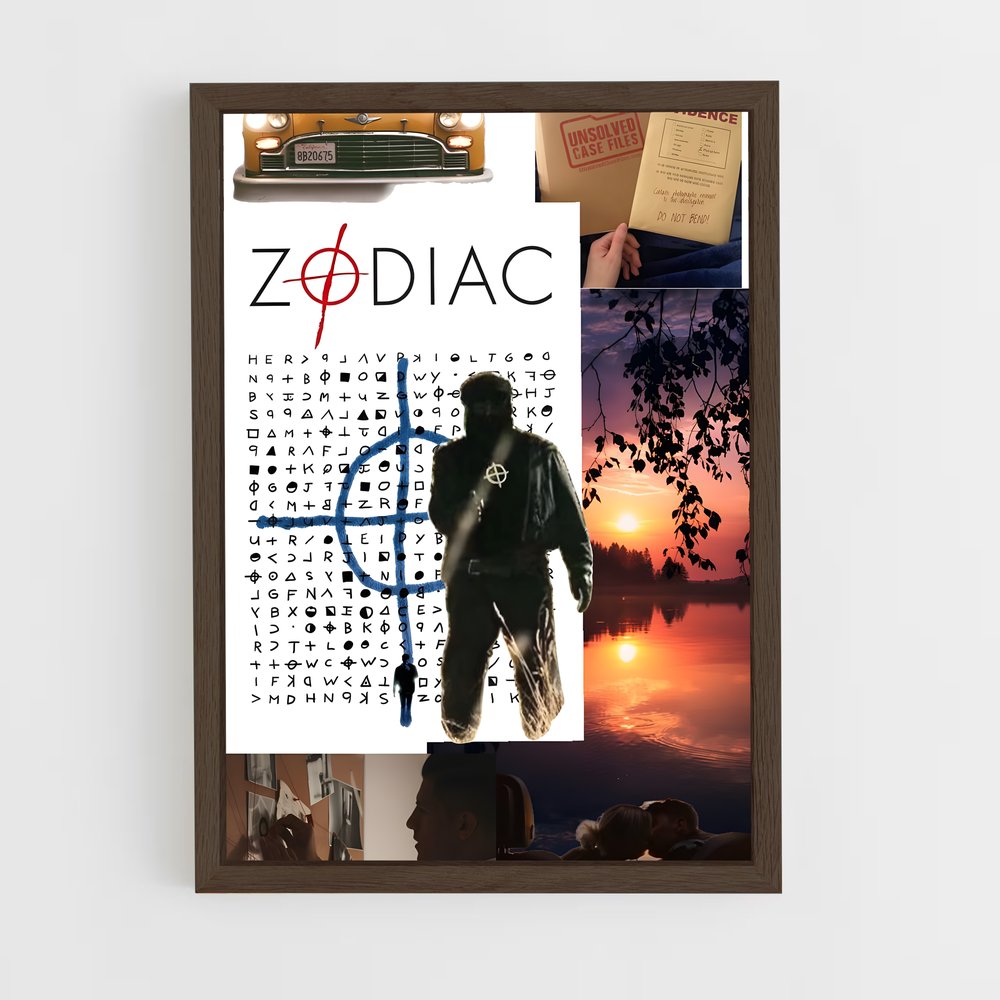 ap-zodiac killer-4 cadre Bois foncé