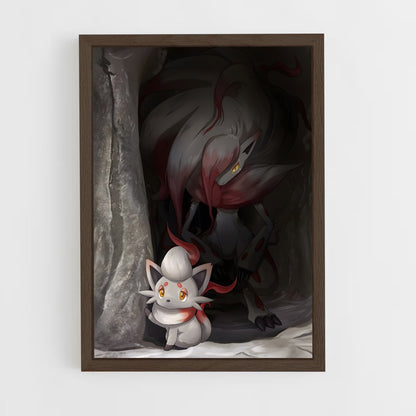 ap-zoroark-3 cadre Bois foncé