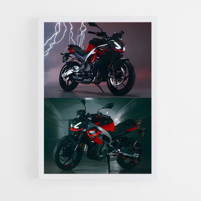 aprilia-4 cadre Blanc